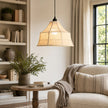 Calvrane Linen Bell Pendant Light