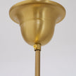 Art Deco Brass Crystal Pendant Lamp