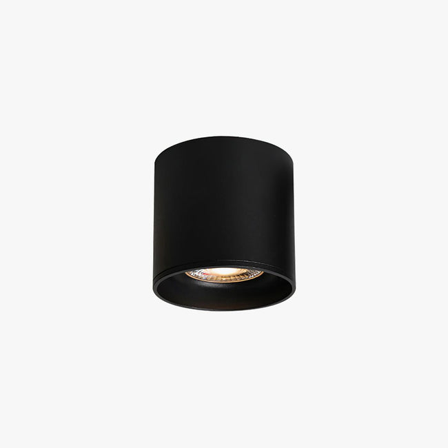 Aluminum Ridged Rim Puck Ceiling Light