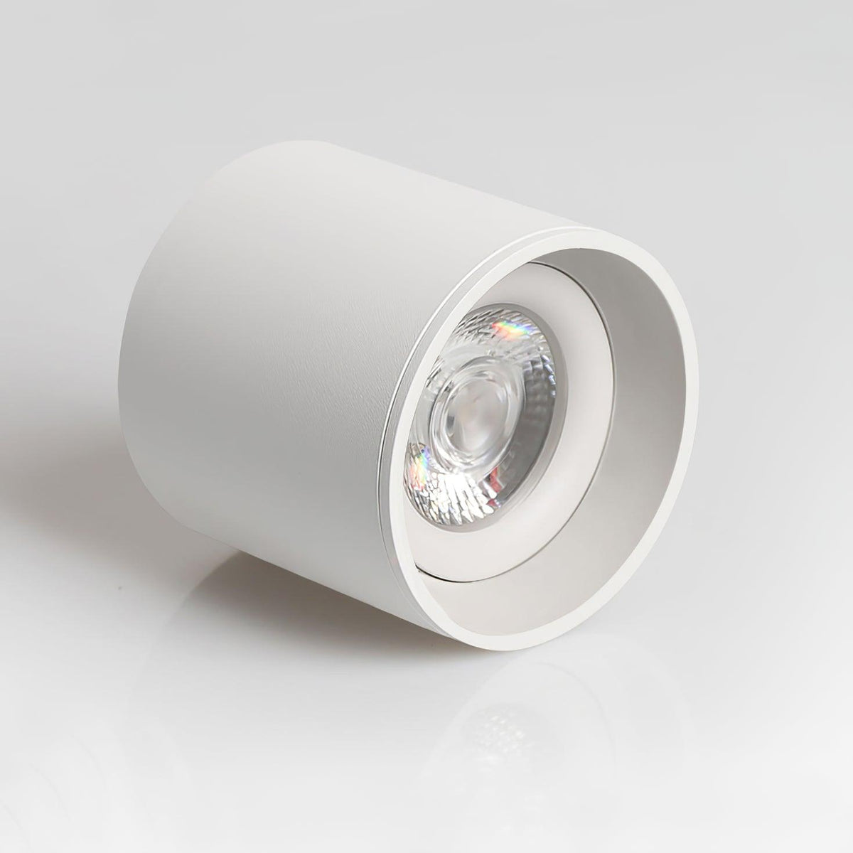 Aluminum Ridged Rim Puck Ceiling Light
