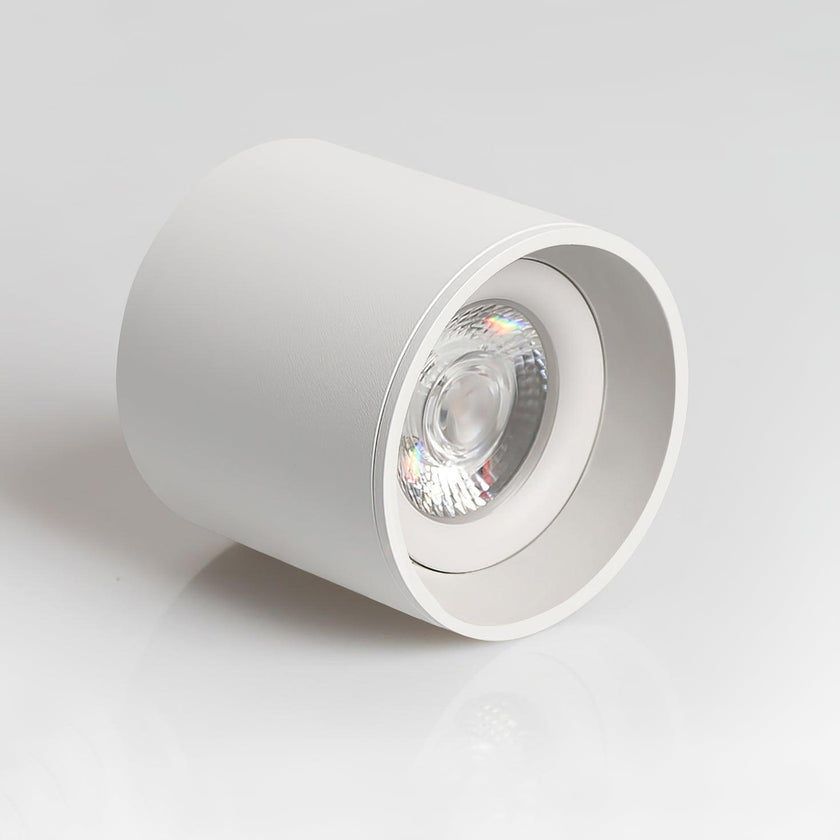 Aluminum Ridged Rim Puck Ceiling Light