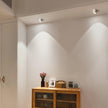 Aluminum Ridged Rim Puck Ceiling Light