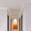 Aluminum Ridged Rim Puck Ceiling Light