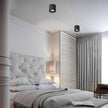 Aluminum Ridged Rim Puck Ceiling Light