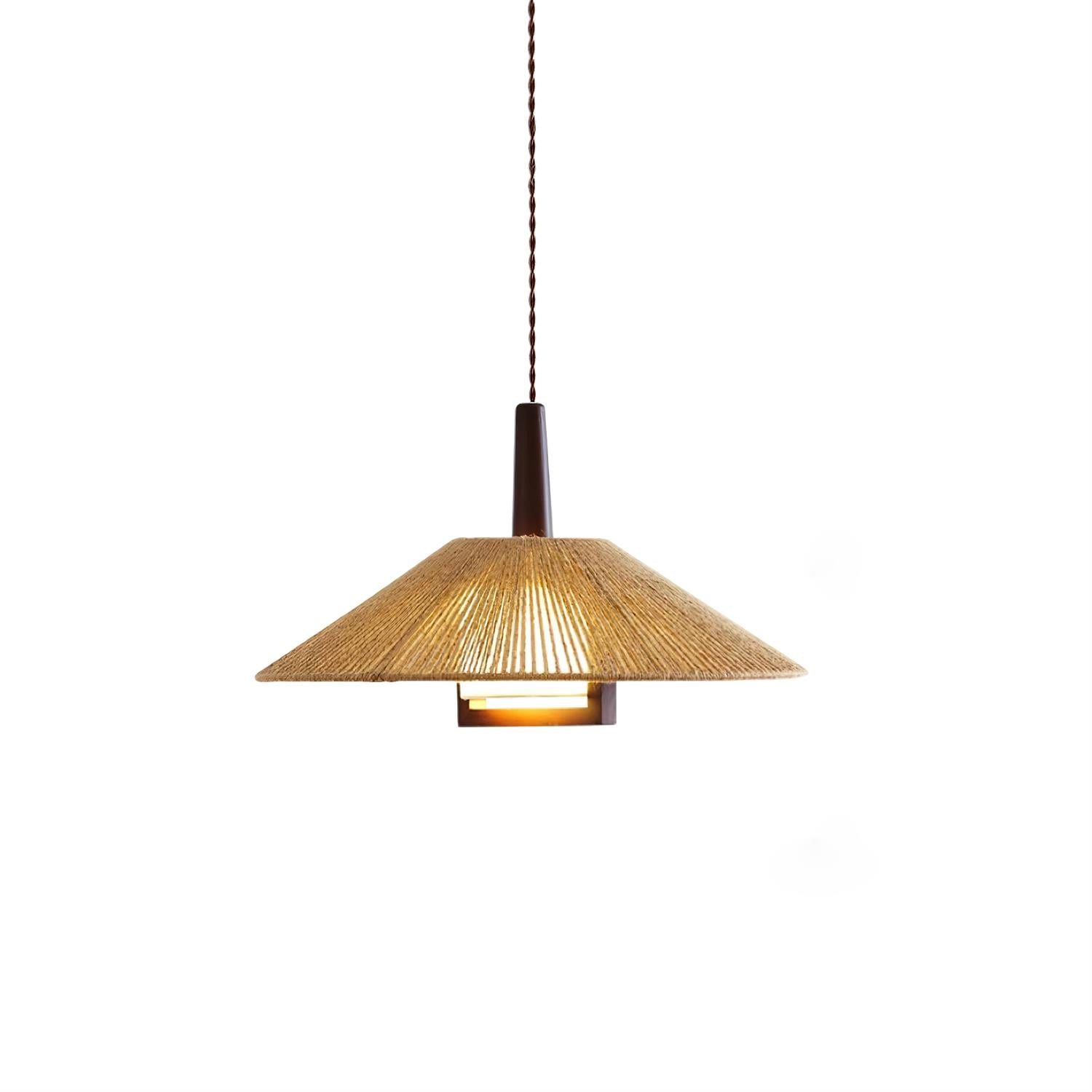 Calvrane Hemp Rope Dome Pendant Light
