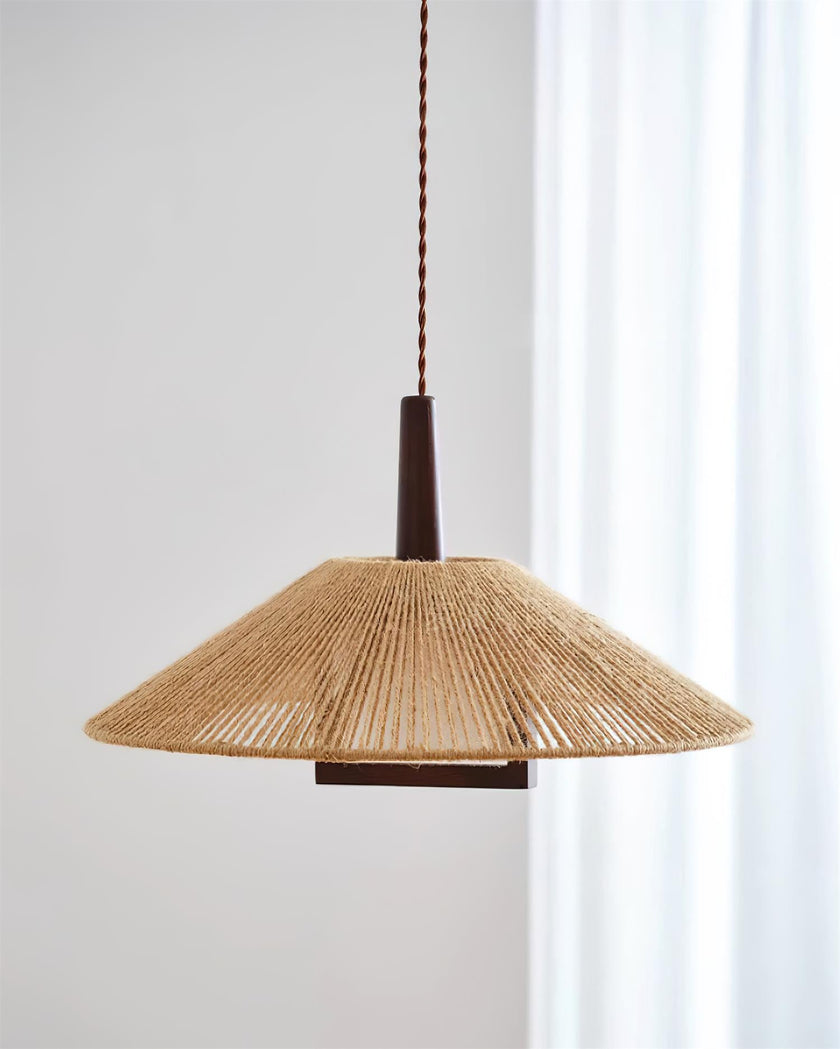 Calvrane Hemp Rope Dome Pendant Light