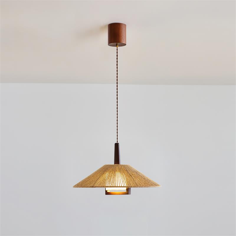 Calvrane Hemp Rope Dome Pendant Light