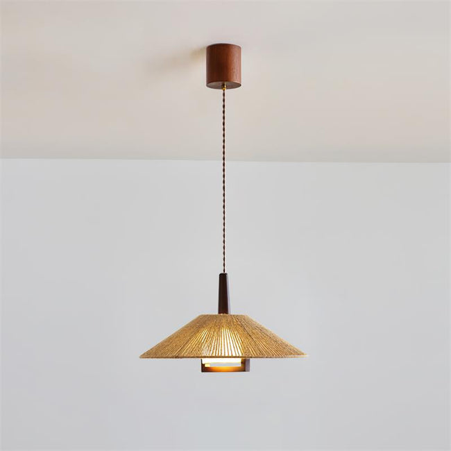 Calvrane Hemp Rope Dome Pendant Light