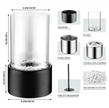 Modern Glass Cylinder Ethanol Oil Lamp