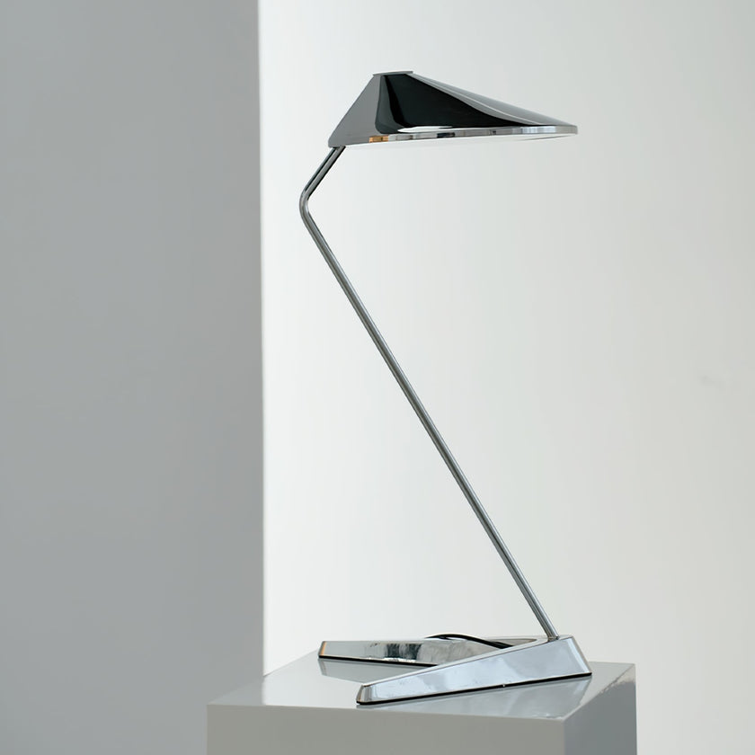 Calvrane Chrome Cone Table Lamp
