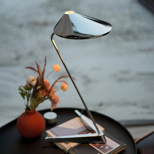 Calvrane Chrome Cone Table Lamp