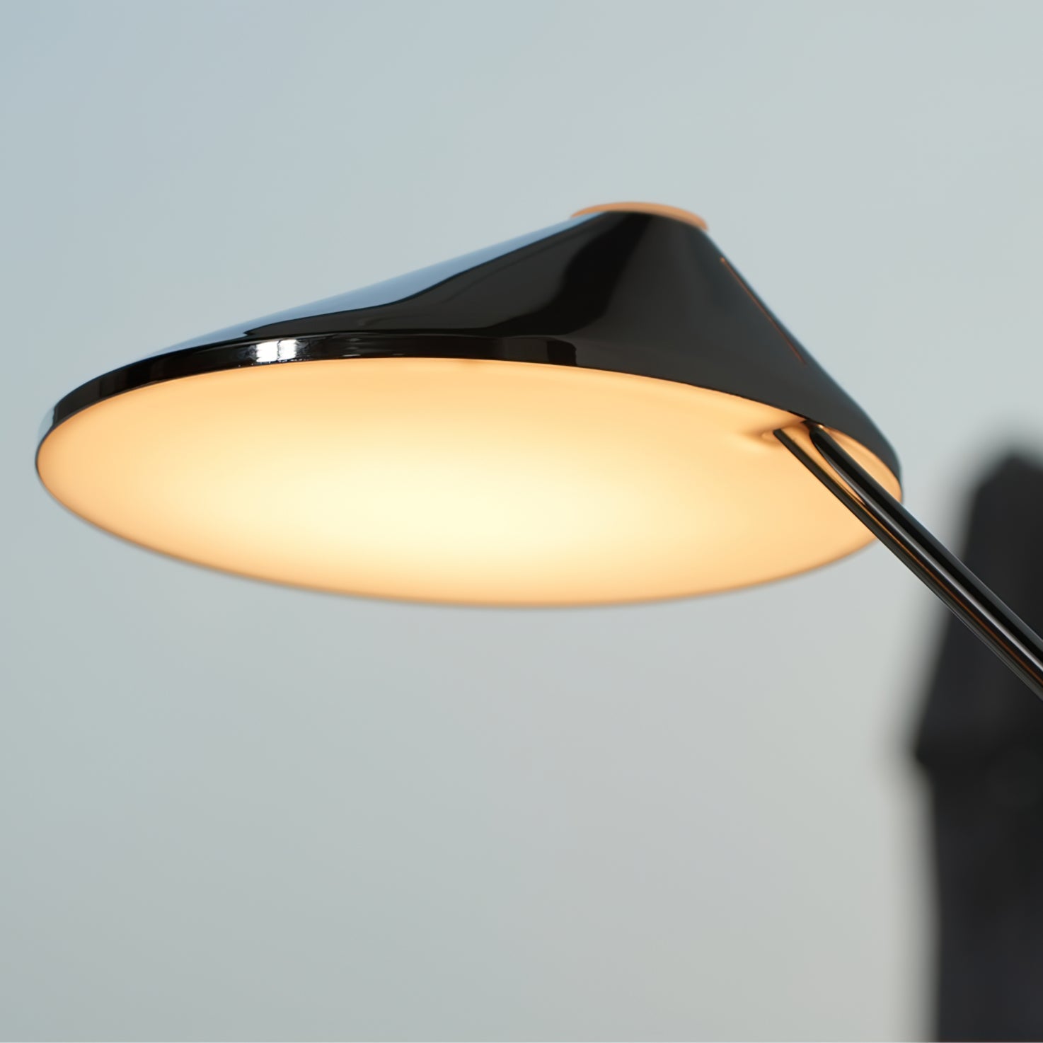 Calvrane Chrome Cone Table Lamp