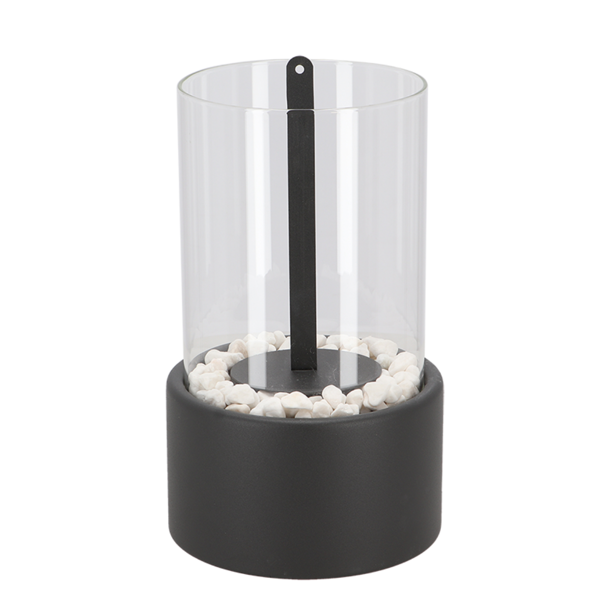 Modern Glass Cylinder Ethanol Oil Lamp