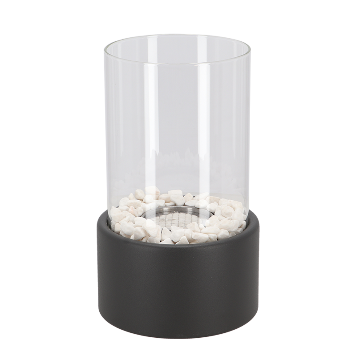 Modern Glass Cylinder Ethanol Oil Lamp