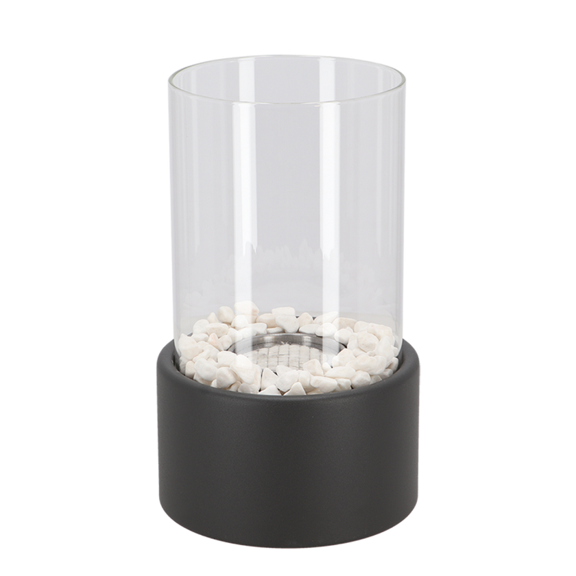Modern Glass Cylinder Ethanol Oil Lamp