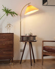 Calvrane Wooden Fabric Shade Floor Lamp