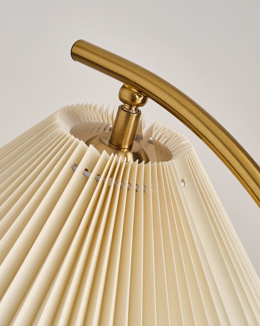 Calvrane Wooden Fabric Shade Floor Lamp