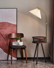 Calvrane Wooden Fabric Shade Floor Lamp
