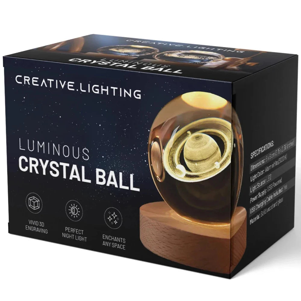 Modern Luminous Crystal Ball Night Light