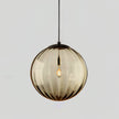 Blown Glass Globe Monk-Cap Pendant
