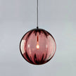 Blown Glass Globe Monk-Cap Pendant