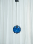 Blown Glass Globe Monk-Cap Pendant