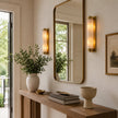 Calvrane Alabaster Cylinder Wall Sconce
