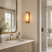 Calvrane Alabaster Cylinder Wall Sconce