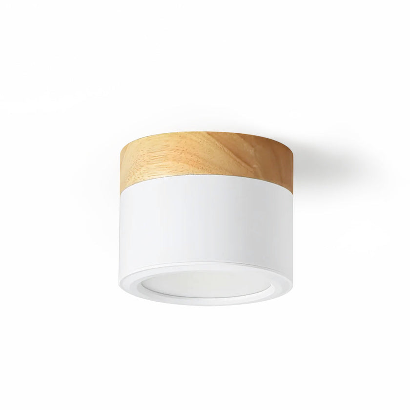 Adjustable Minimalist Nordic Wood Spot Ceiling Lamp