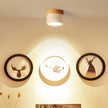 Adjustable Minimalist Nordic Wood Spot Ceiling Lamp