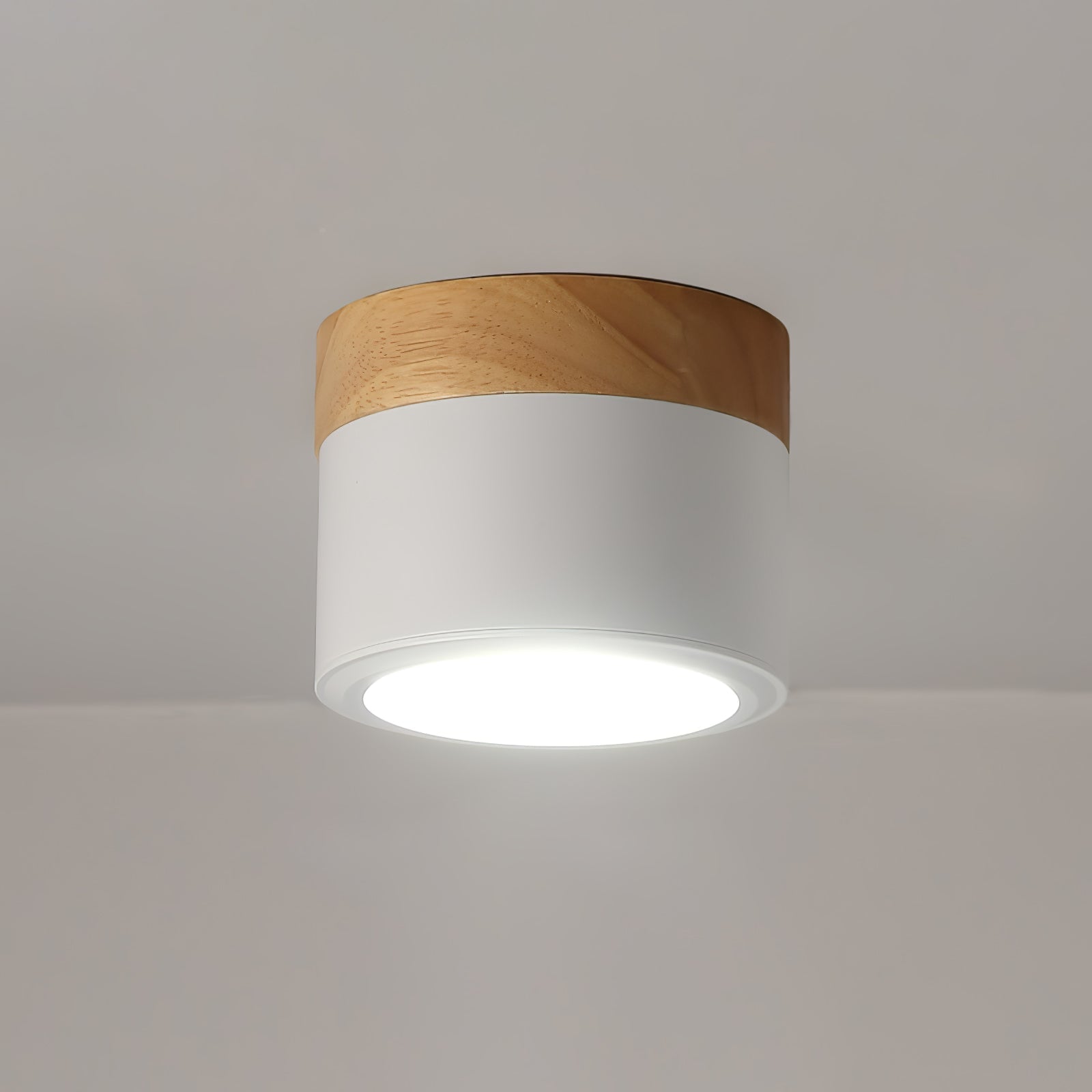 Adjustable Minimalist Nordic Wood Spot Ceiling Lamp