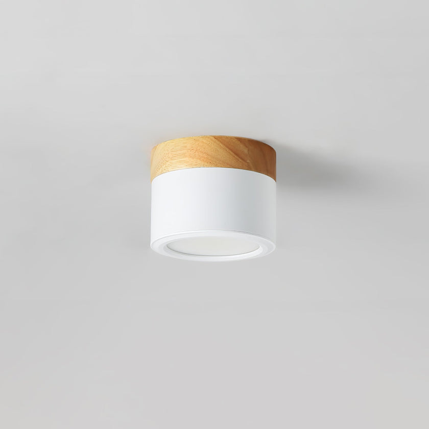 Adjustable Minimalist Nordic Wood Spot Ceiling Lamp
