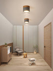 Adjustable Minimalist Nordic Wood Spot Ceiling Lamp