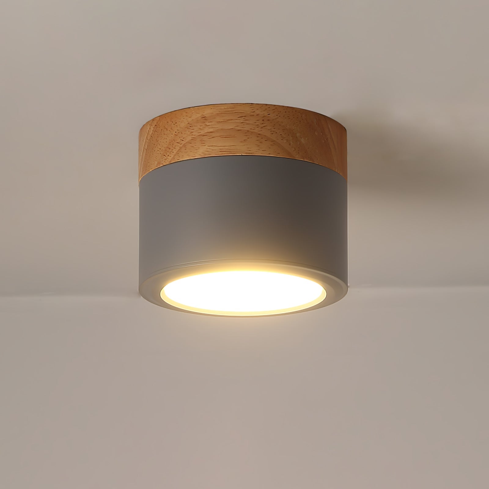 Adjustable Minimalist Nordic Wood Spot Ceiling Lamp