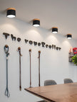 Adjustable Minimalist Nordic Wood Spot Ceiling Lamp