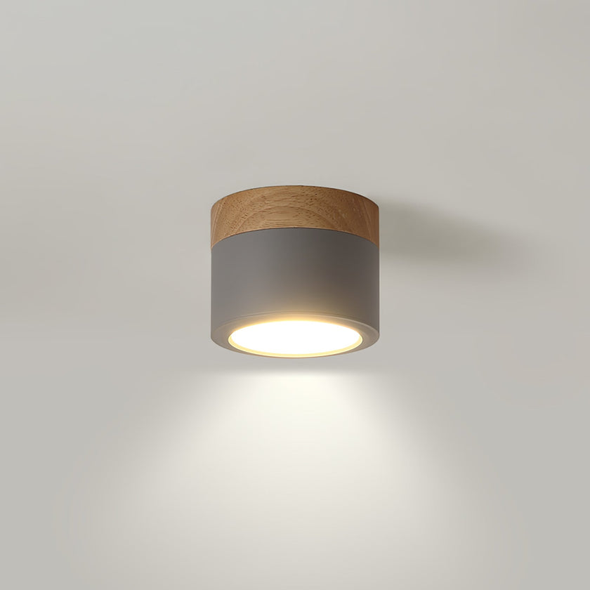 Adjustable Minimalist Nordic Wood Spot Ceiling Lamp