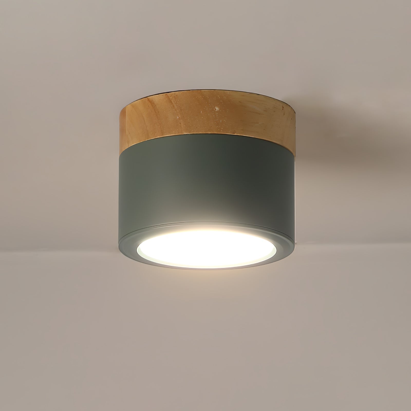Adjustable Minimalist Nordic Wood Spot Ceiling Lamp