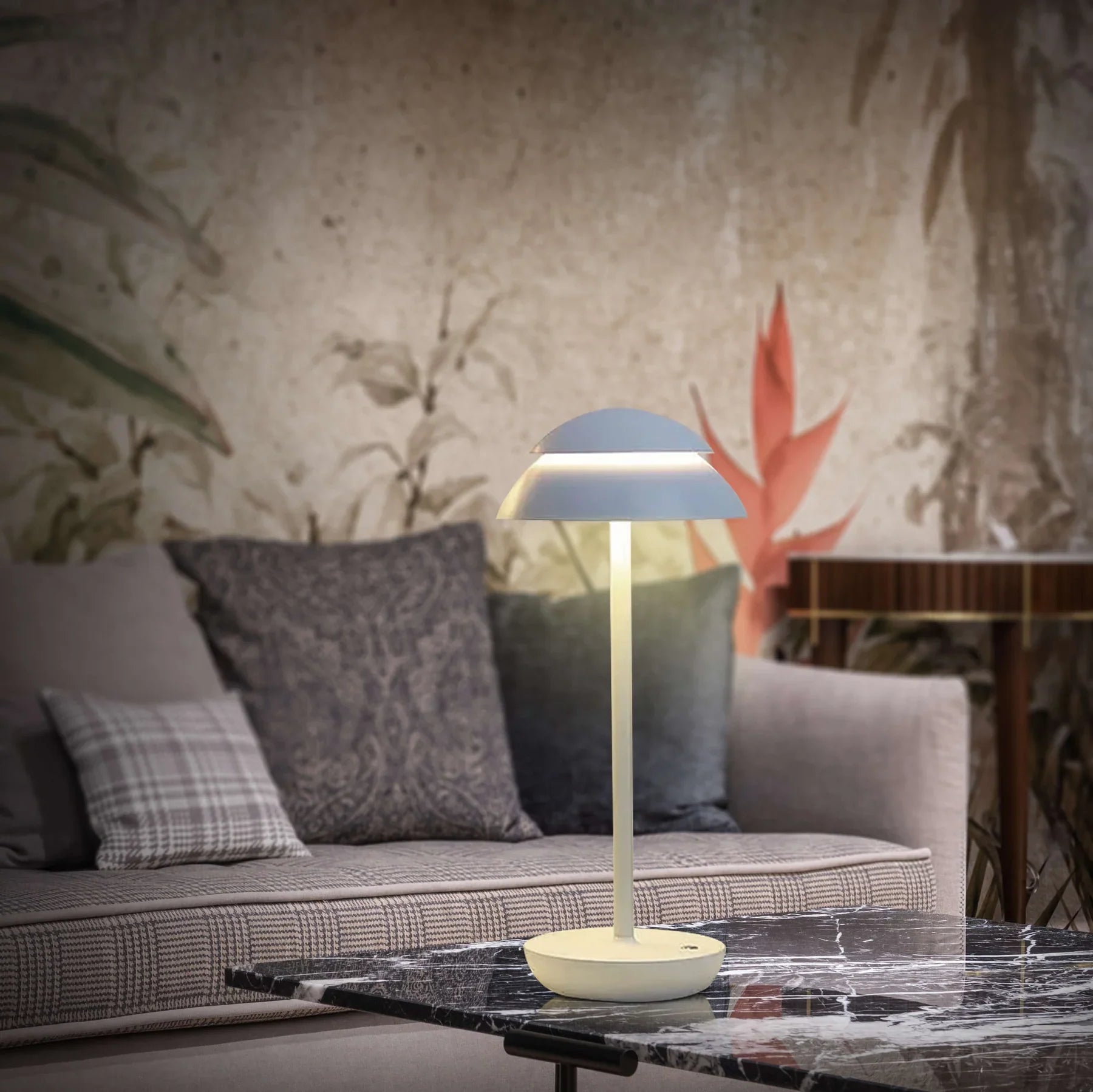 Rechargeable Double Mushroom USB Minimalist Scandinavian Table Lamp