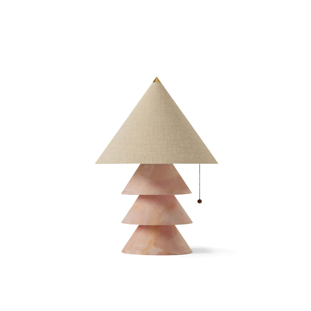 Calvrane Marble Pyramid Table Lamp