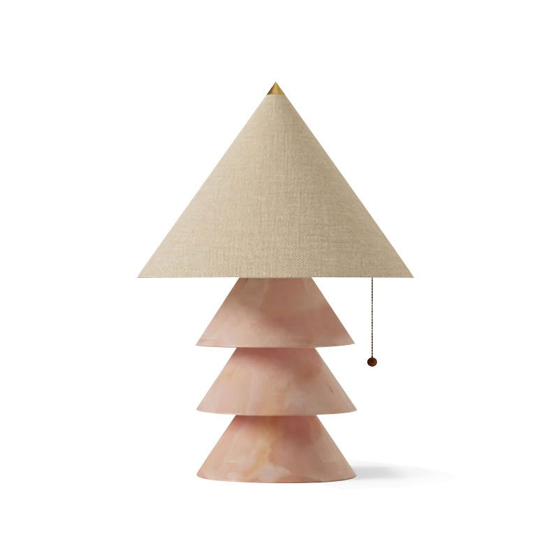Calvrane Marble Pyramid Table Lamp