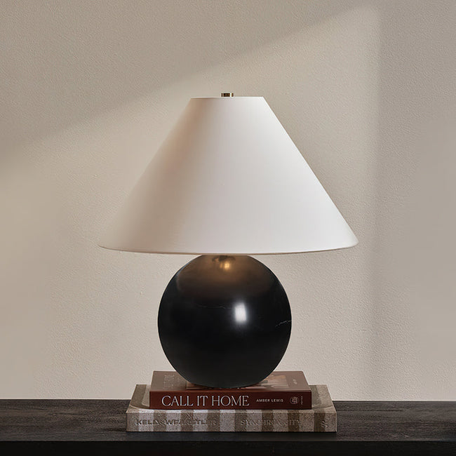 Calvrane Marble Sphere Table Lamp