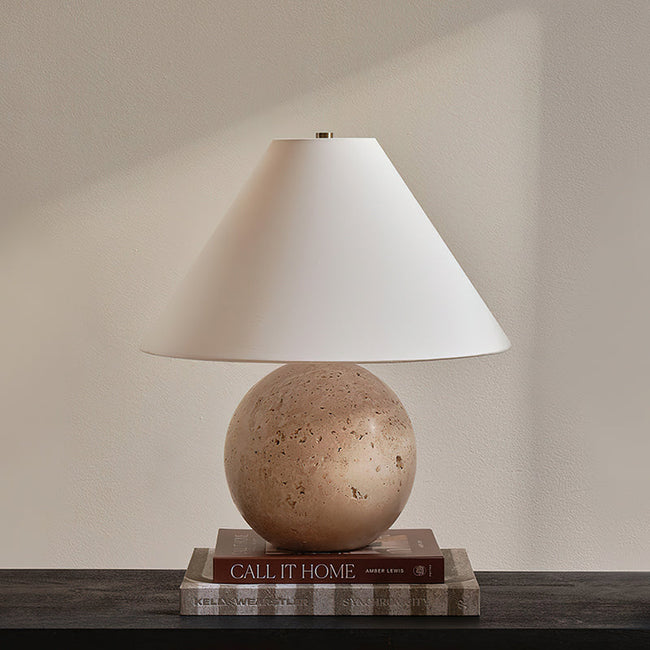 Calvrane Marble Sphere Table Lamp