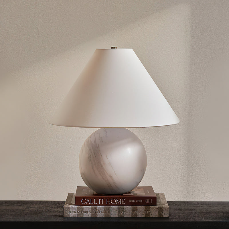 Calvrane Marble Sphere Table Lamp