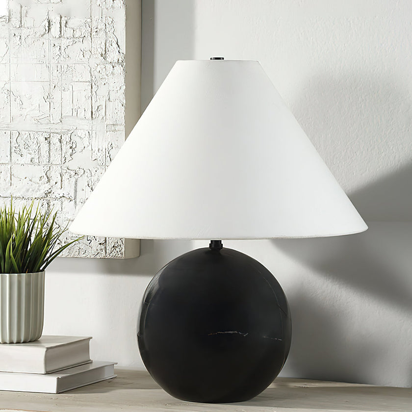 Calvrane Marble Sphere Table Lamp