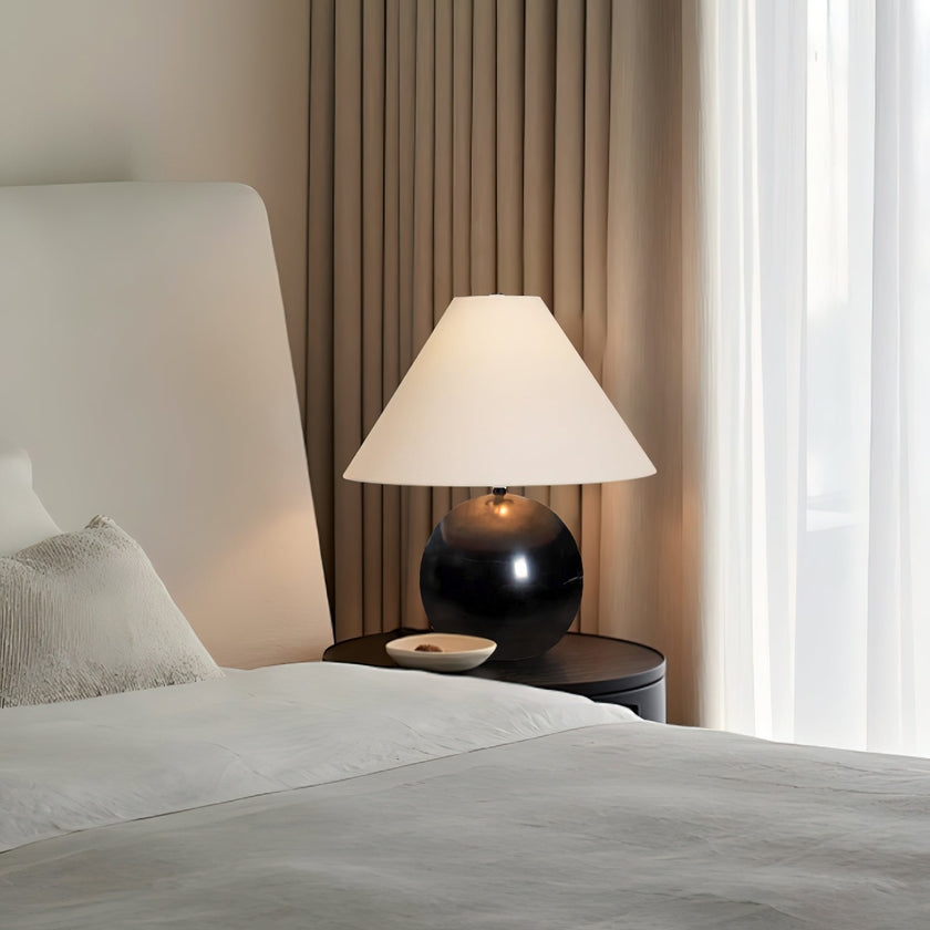 Calvrane Marble Sphere Table Lamp