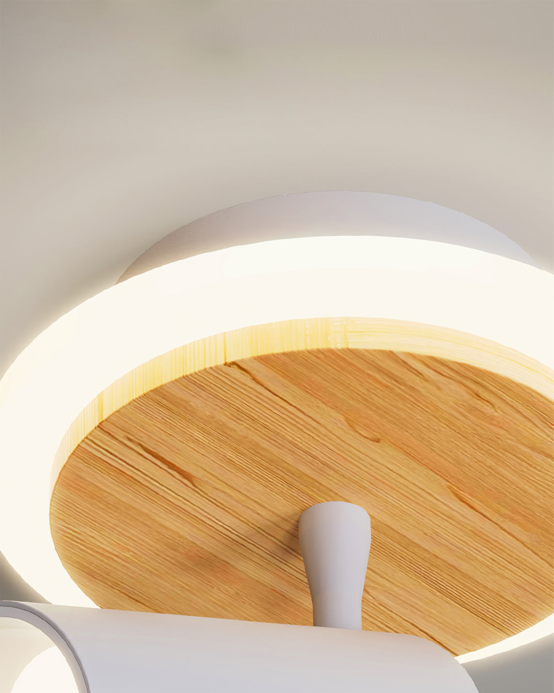 Acrylic and Wood Block Wall Sconce
