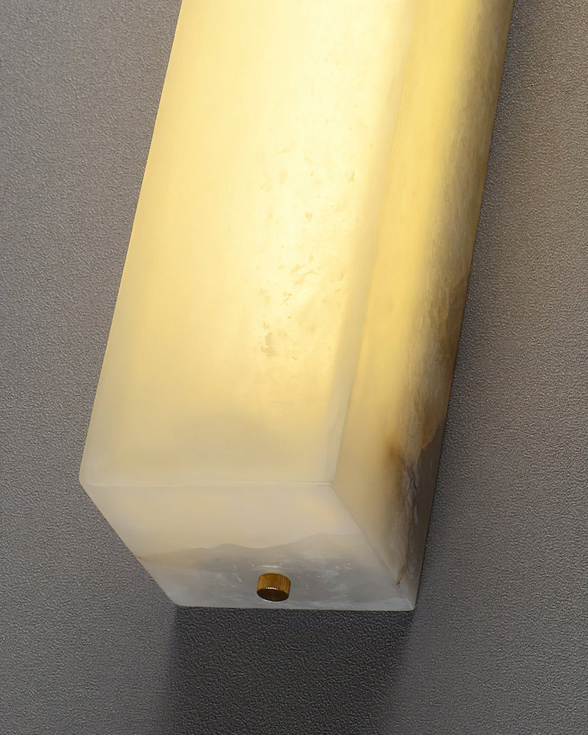Calvrane Alabaster Column Wall Sconce