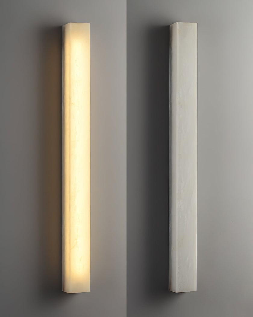 Calvrane Alabaster Column Wall Sconce