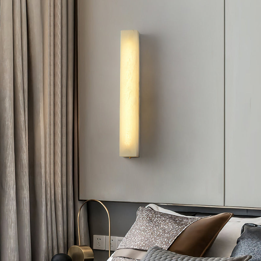 Calvrane Alabaster Column Wall Sconce