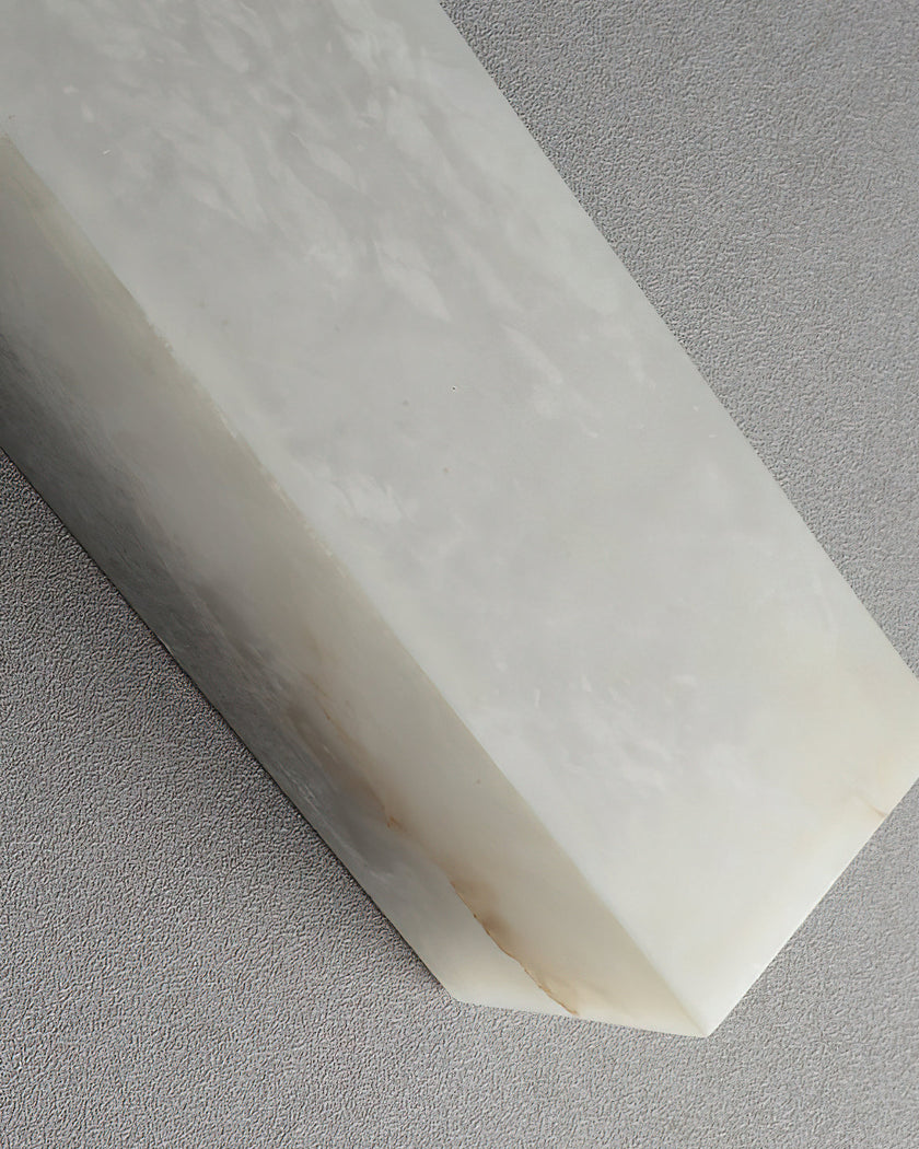 Calvrane Alabaster Column Wall Sconce